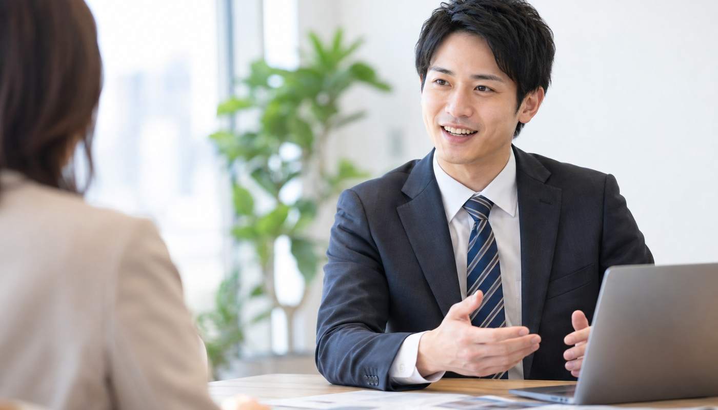 お客様との面談の様子